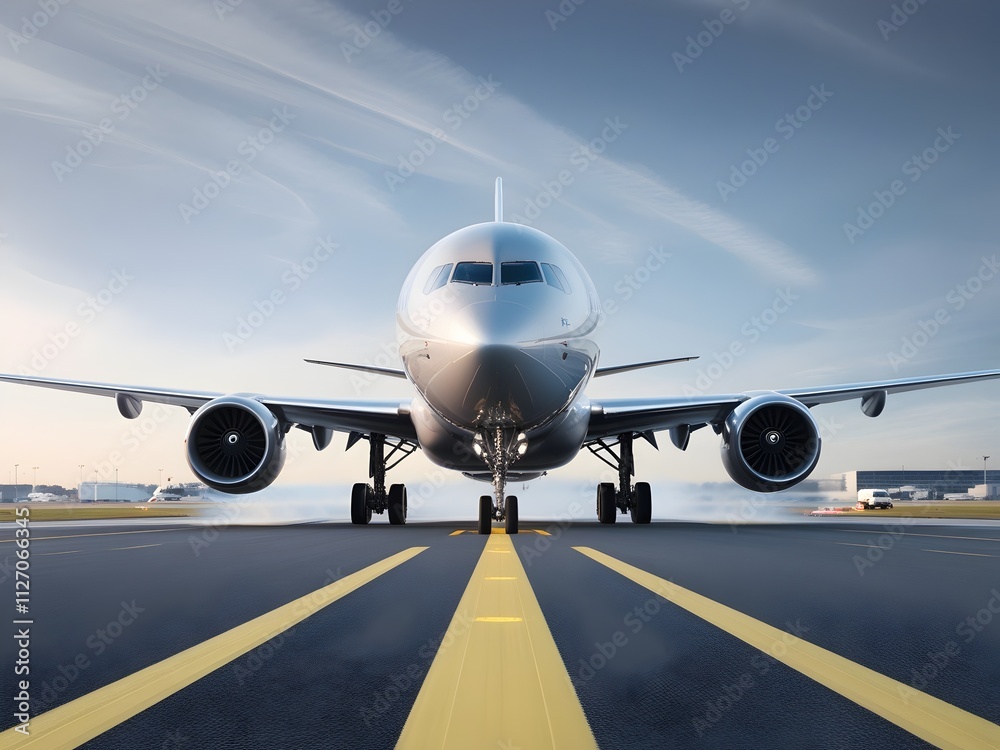 Obraz premium airplane in the airport