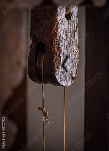 sheave of old and vintage loom