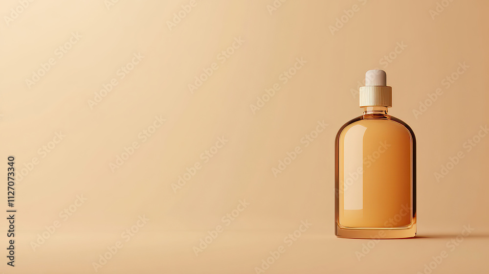 The perfect anti-aging routine with skincare therapies cosmetic treatments collagen rejuvenation and exercise to enhance you. Aesthetic amber glass bottle on beige background The perfect anti-aging routine with skincare therapies cosmetic treatments collagen rejuvenation and exercise to enhance you. Aesthetic amber glass bottle on beige background