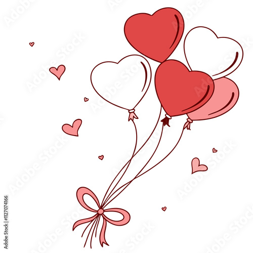 balloons in the shape of heart