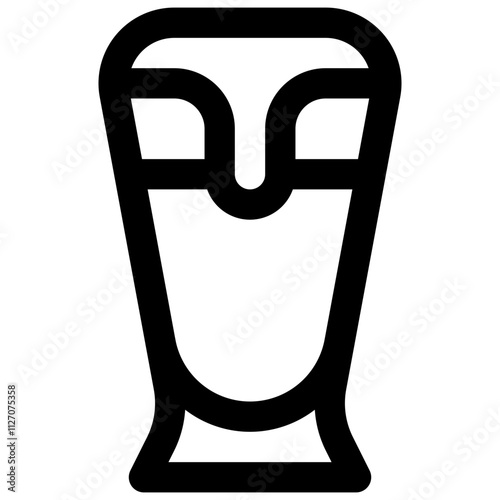 Beer. Editable stroke vector icon.