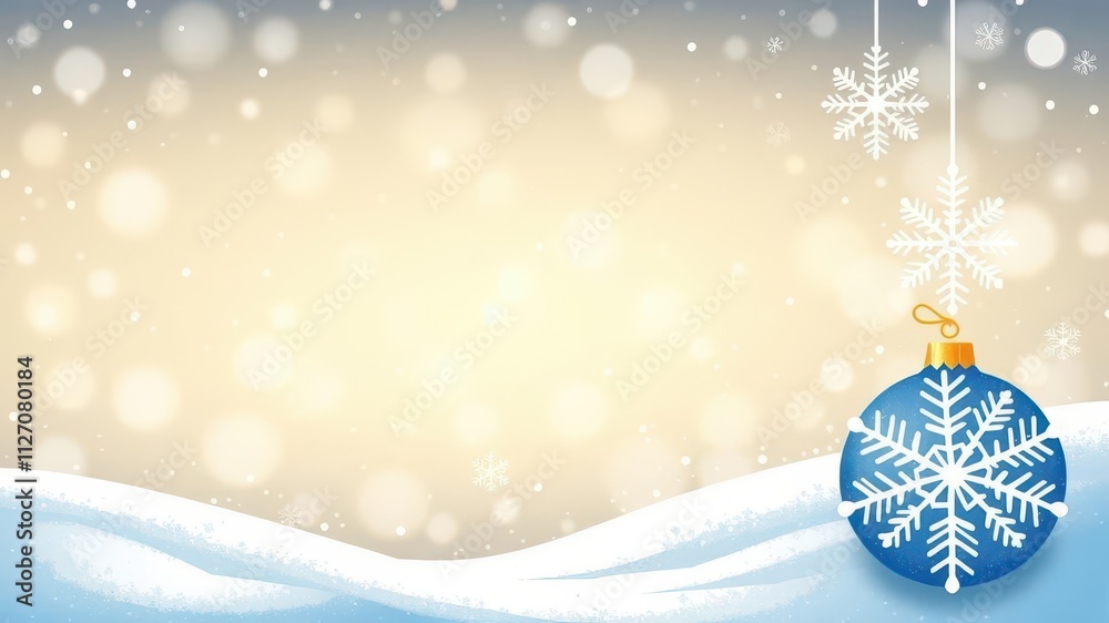 Snowflake border vector illustration for Christmas card design, vector, decorative Snowflake border vector illustration for Christmas card design, vector, decorative