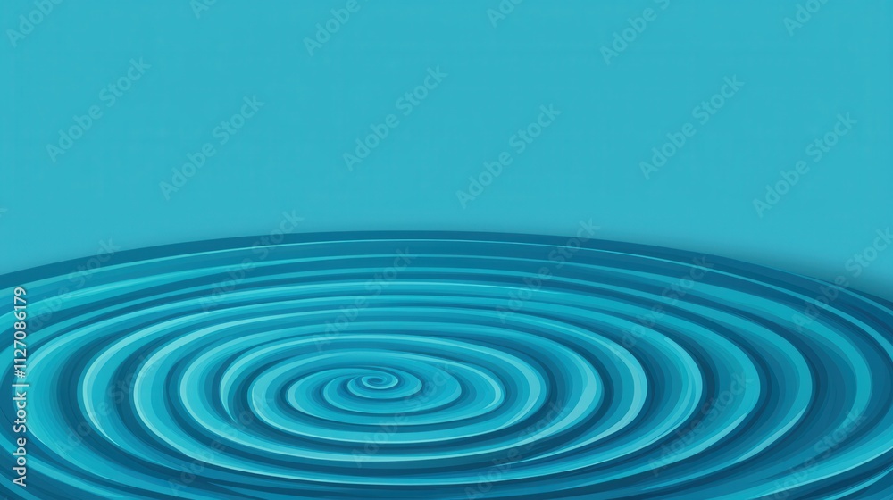 Inspiring change and personal growth concept. Calm blue water ripples on a serene surface creating a tranquil atmosphere Inspiring change and personal growth concept. Calm blue water ripples on a serene surface creating a tranquil atmosphere