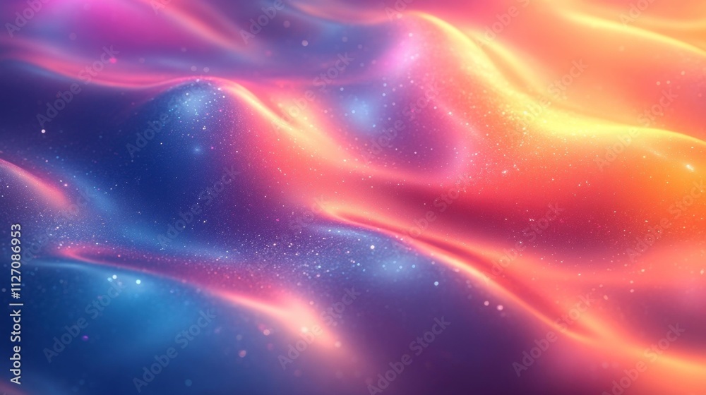 Abstract Holographic Gradient Background. Generative AI Abstract Holographic Gradient Background. Generative AI