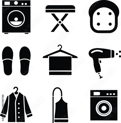 Laundry Room Essentials Washer, Dryer, Ironing Board, and More