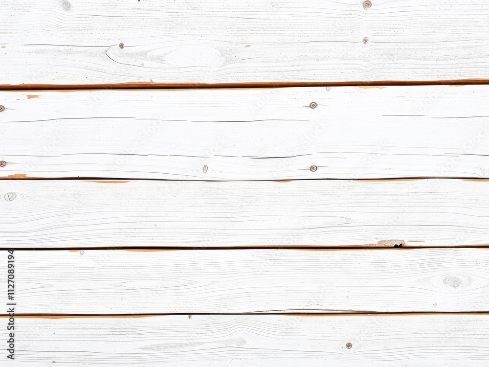 Naklejka premium White wooden boards with a rustic texture as a background, aged, backdrop