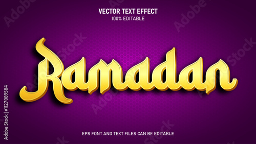 Gold Ramadan editable text effect