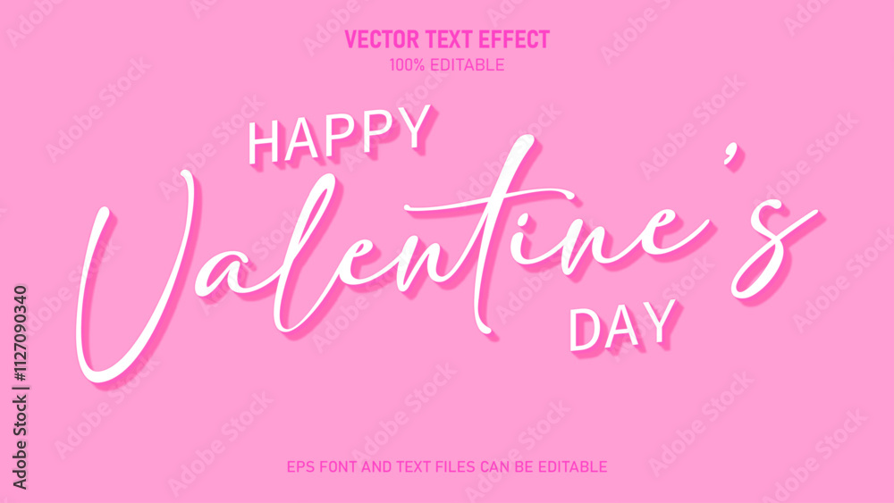 Happy valentine day editable text effect Happy valentine day editable text effect