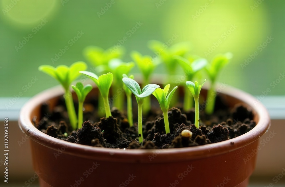small green plants in a pot small green plants in a pot