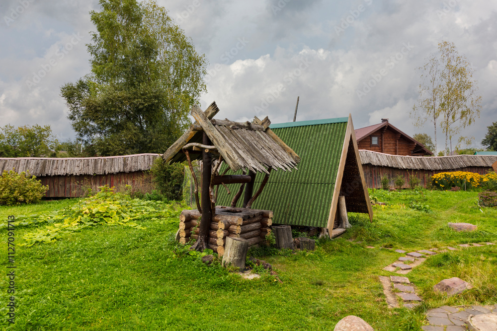 Obraz premium Russia Tver region Kalyazin view on a cloudy summer day
