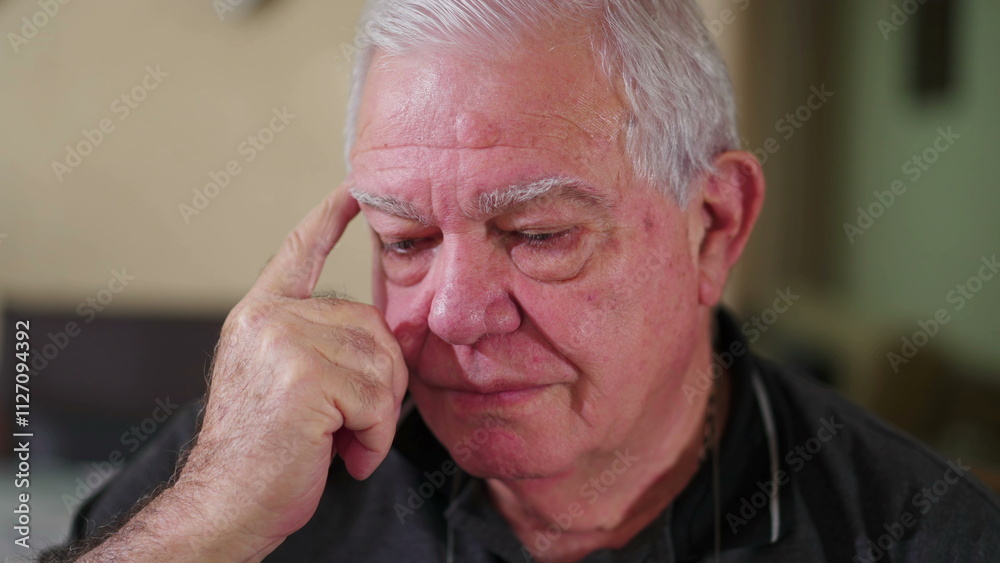 Deep Contemplation_ Thoughtful Senior Caucasian Man in his 70s, Engaged in Deep Reflection Deep Contemplation_ Thoughtful Senior Caucasian Man in his 70s, Engaged in Deep Reflection