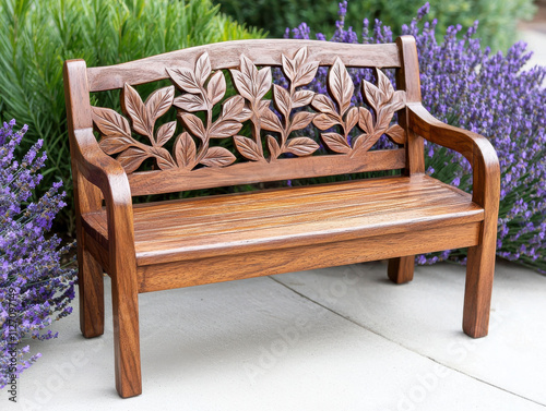 Wallpaper Mural Always loved and remembered. Beautiful wooden bench surrounded by vibrant flowers in a garden. Torontodigital.ca