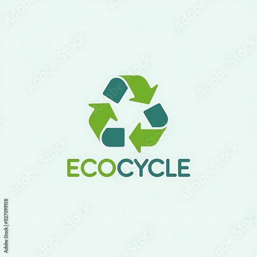 Ecocycle logo features a green and blue recycling symbol photo