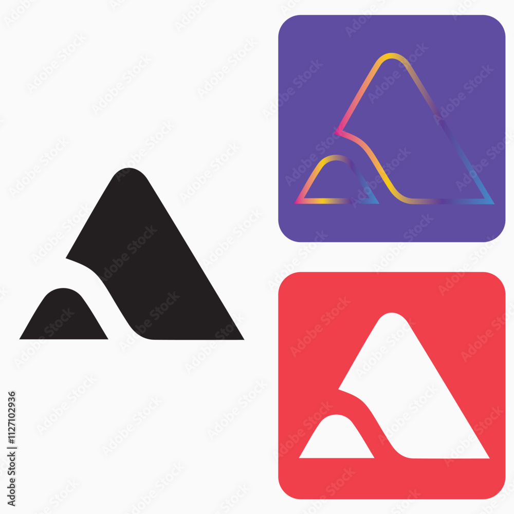 Initial A Logo, A Logo, A Monogram, Letter A Logo, Creative Icon, Modern, Vector Initial A Logo, A Logo, A Monogram, Letter A Logo, Creative Icon, Modern, Vector
