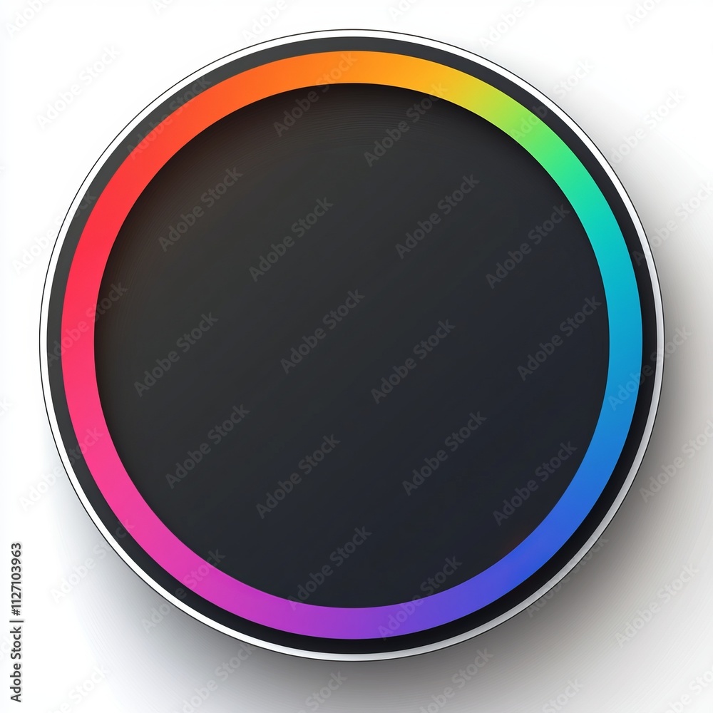 Vibrant Rainbow Circle Graphic Design Vibrant Rainbow Circle Graphic Design