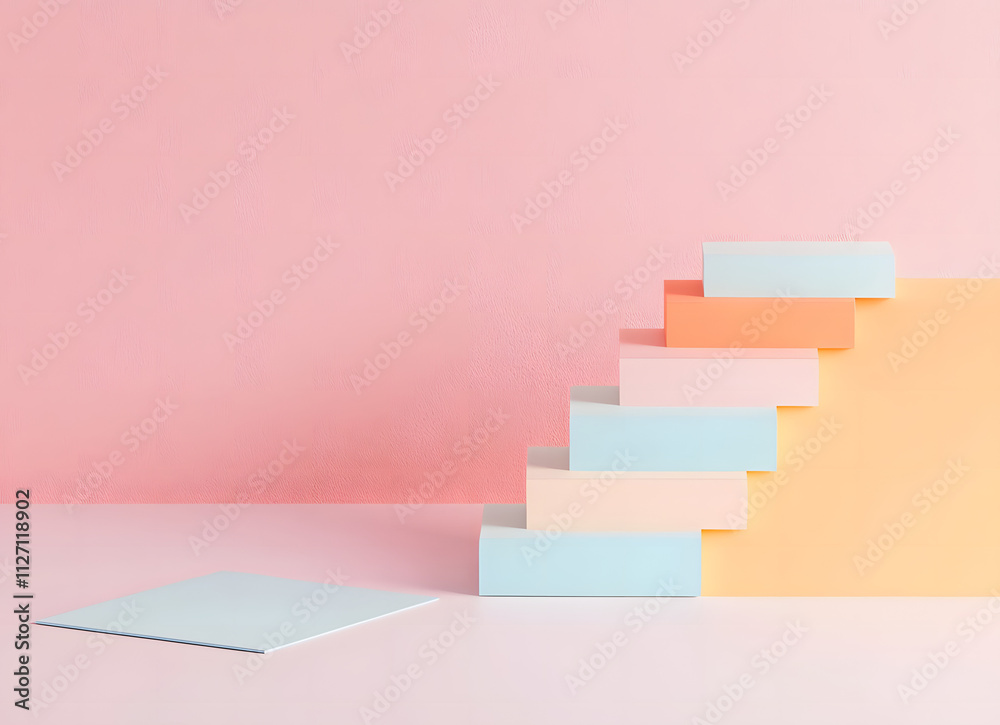 Project Framework Strategy Risk. A minimalist arrangement of pastel-colored blocks creating a staircase effect against a soft pink background.
Project Framework Strategy Risk. A minimalist arrangement of pastel-colored blocks creating a staircase effect against a soft pink background.