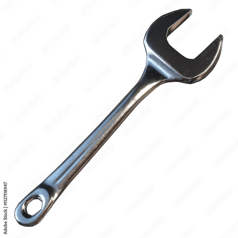 a silver wrench 3d render icon isolated on transparent background cutout a silver wrench 3d render icon isolated on transparent background cutout