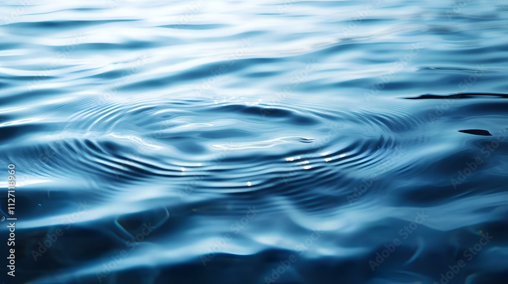 Serene Water Ripples: A Study in Blue Serene Water Ripples: A Study in Blue