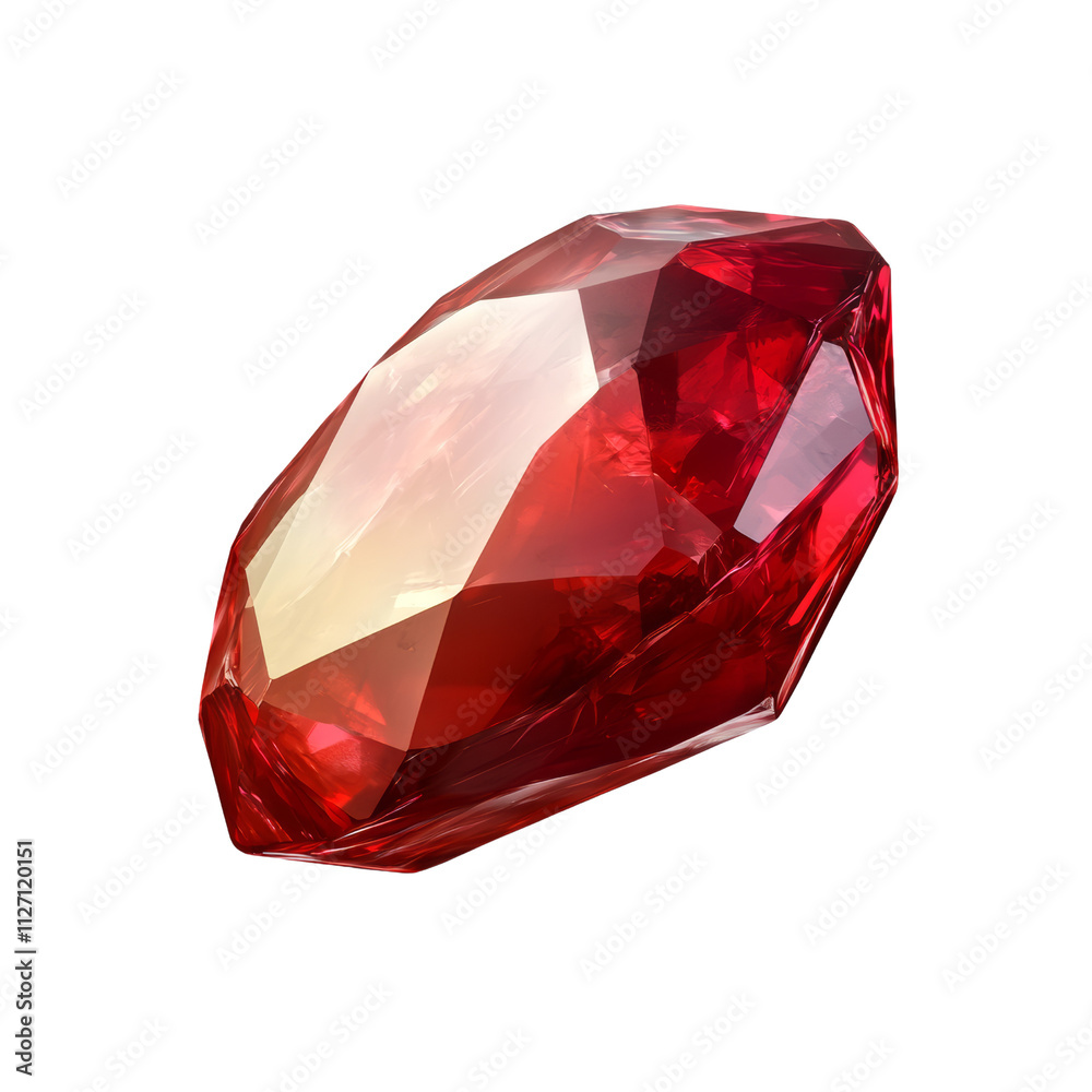 a red ruby gemstone 3d render icon isolated on transparent background cutout a red ruby gemstone 3d render icon isolated on transparent background cutout