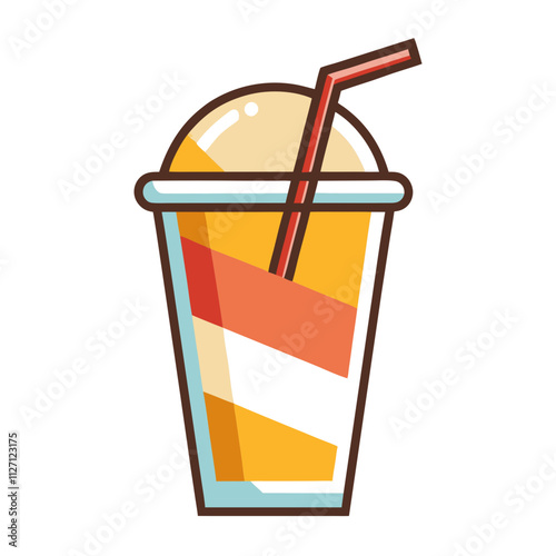 "Drink Clip Art on White Background - Vector Illustration"