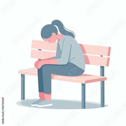 Vector of someone who is pondering, confusion, confusion, restlessness