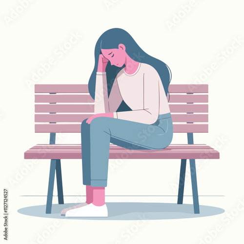 Vector of someone who is pondering, confusion, confusion, restlessness