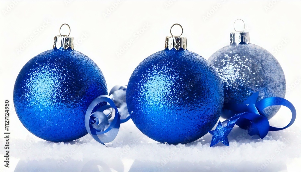 blue christmas balls