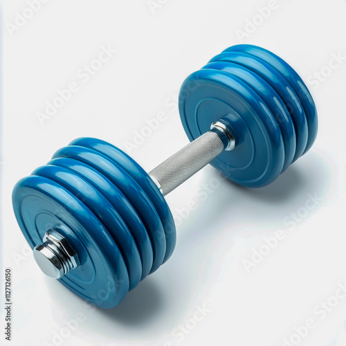 Functional, lightweight dumbbells to build strength without compromising space isolated on white background photo