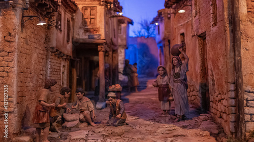 Konstfotografi Figuras para belén en navidad