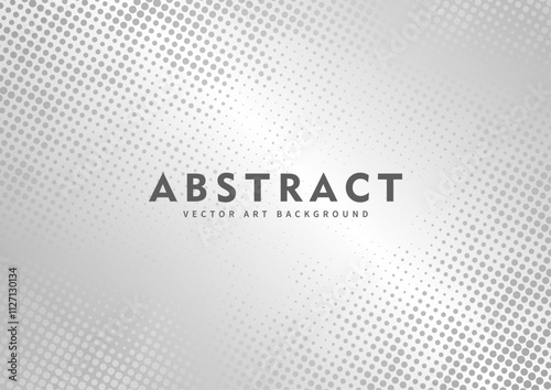 Trendy Chic halftone background. Modern stylish silver texture for cover design, cards, flyer, poster, print, gift wrapper, package. Luxury grey halftone template for design.