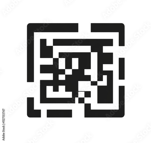 qr code on white background