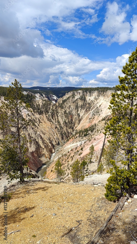 Trippy nature and geothermal activity in Yellowstone National Park Trippy nature and geothermal activity in Yellowstone National Park