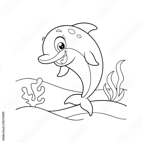 dinosaur coloring page vector design