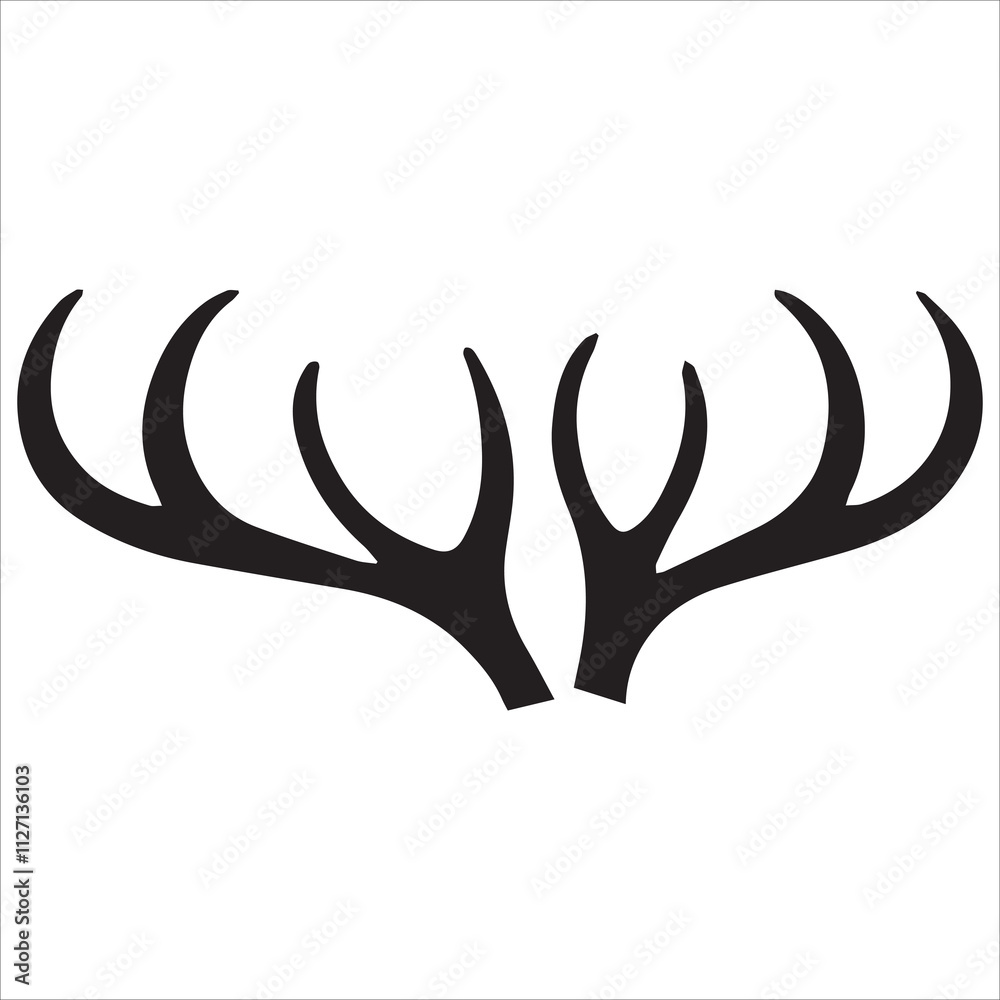 a drawing of a deer head with a black design on it. a drawing of a deer head with a black design on it.