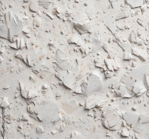 Closeup of white ingrain wallpaper with textured woodchip design, detail, material, white, closeup