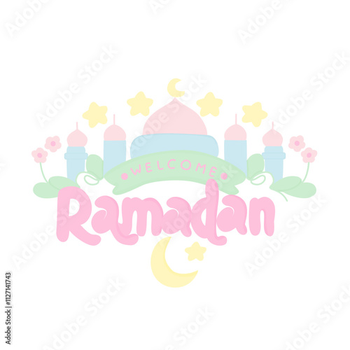 Welcome ramadan graphic illustration