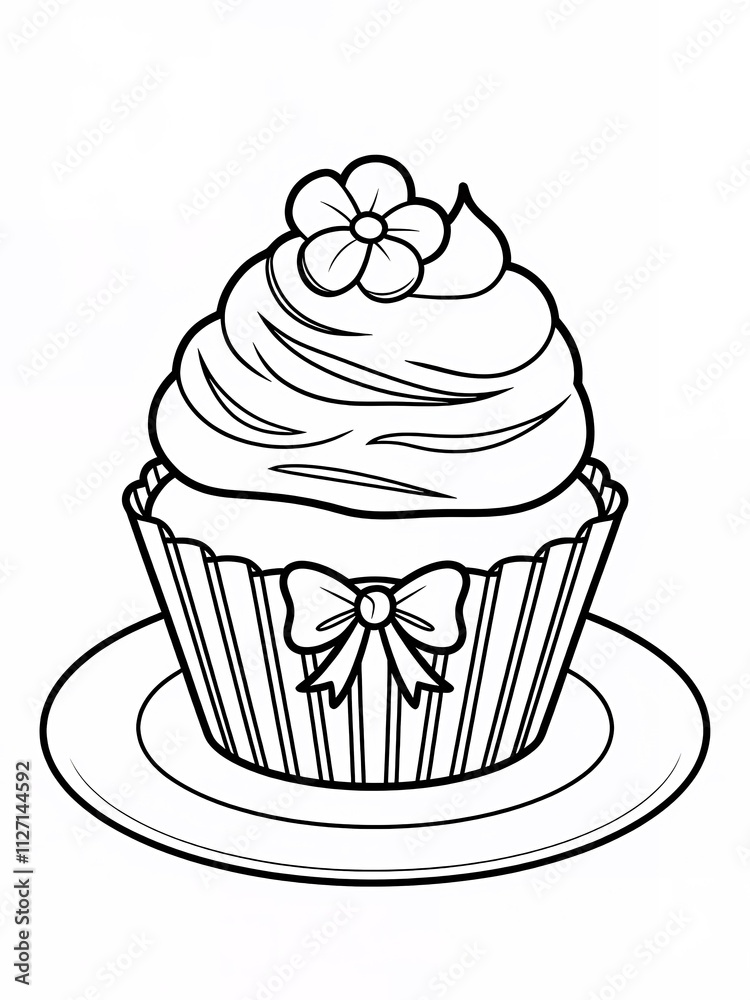 cupcake coloring cupcake coloring