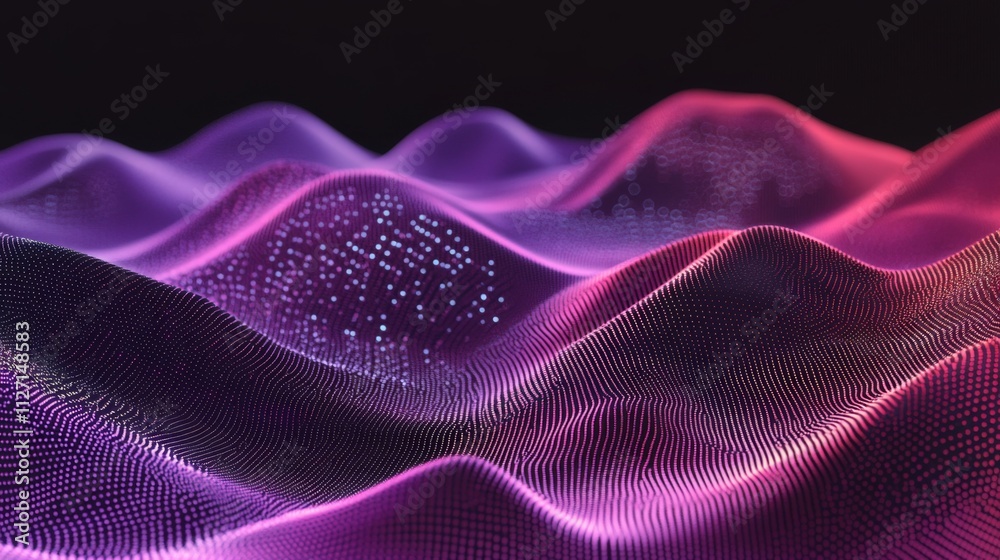 Abstract Digital Wave Design. Vibrant Gradient Pattern Abstract Digital Wave Design. Vibrant Gradient Pattern