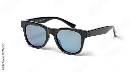 Stylish Black Sunglasses with Blue Lenses A Classic Design for Summer Fashion