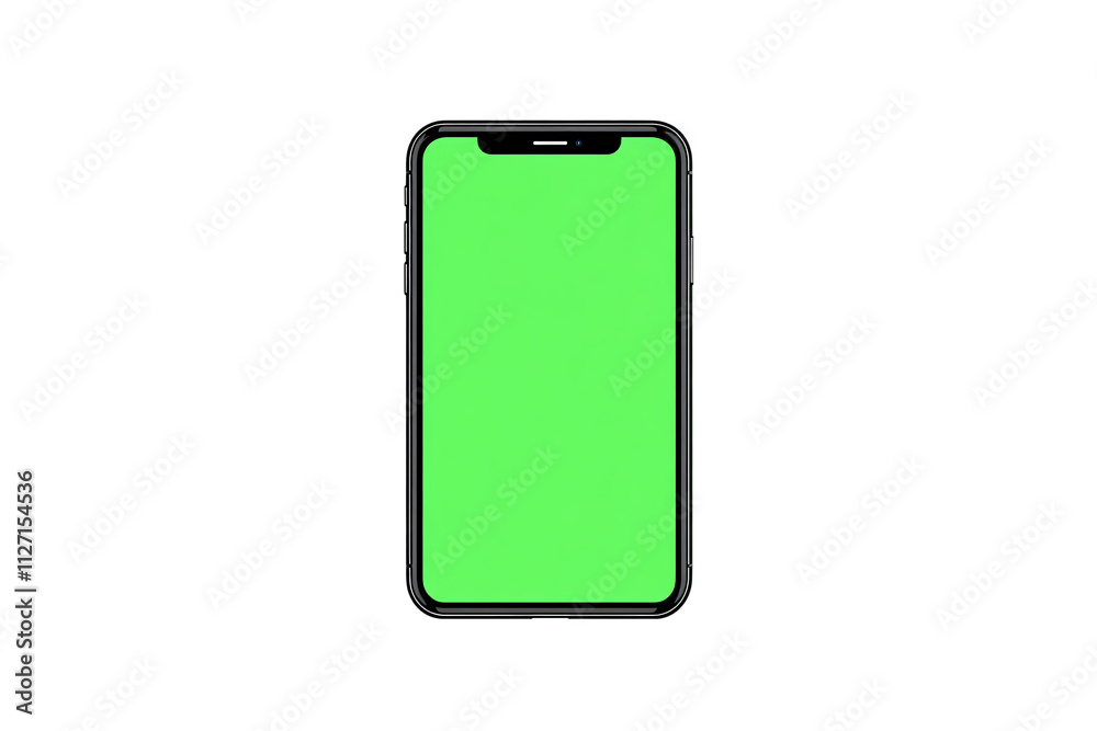 a cell phone with a green screen a cell phone with a green screen