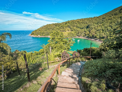 Praia da Fome beach Ilhabela Brazil	 photo