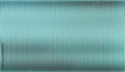 Dark green ribbed glass. Vector ribbed glass texture background. Mesh gradient. acrylic ribbed bath surface. Reeded glass background semitransparent overlay. Bath wall window