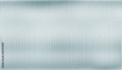 Vector ribbed glass texture background. Green white grey ribbed glass. Natural color. Mesh gradient. acrylic ribbed bath surface. Reeded glass background semitransparent overlay. Bath wall window