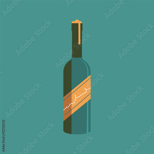 Illustration of  Wine Bottle 