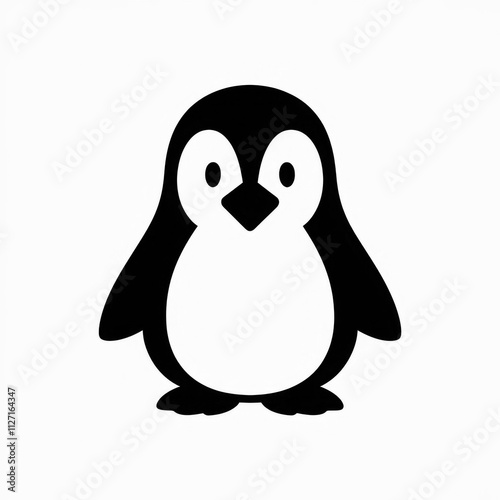 Penguin icon vector, filled flat sign, solid pictogram isolated on white