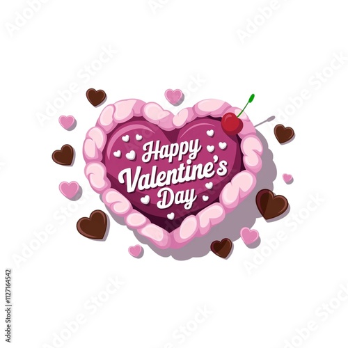Valentine’s Day Love Image with Unique Heart Design and Romantic Text