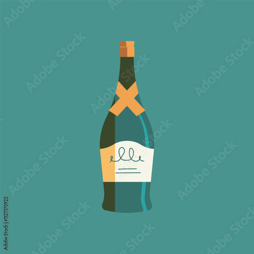 Illustration of  Wine Bottle 