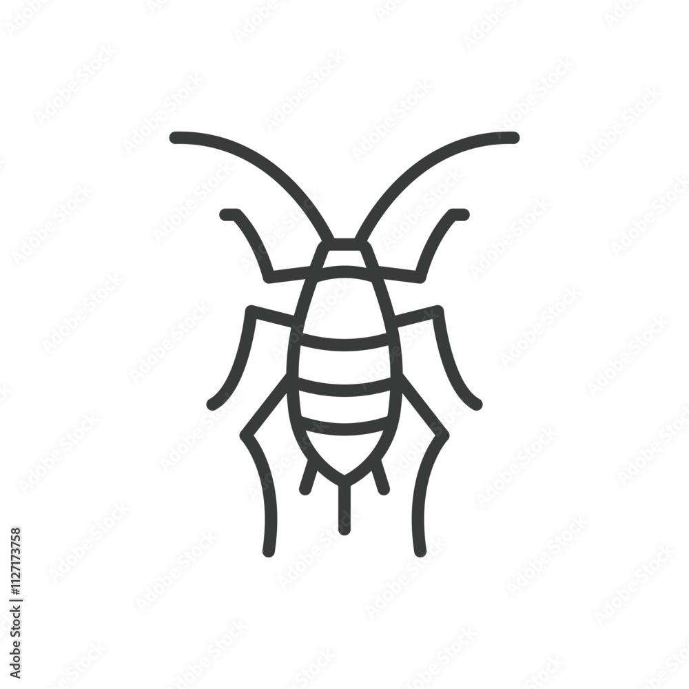 Aphid, icon in line design. Aphid, insect, pest, bug, plant, tiny, colony on white background vector. Aphid, editable stroke icon Aphid, icon in line design. Aphid, insect, pest, bug, plant, tiny, colony on white background vector. Aphid, editable stroke icon