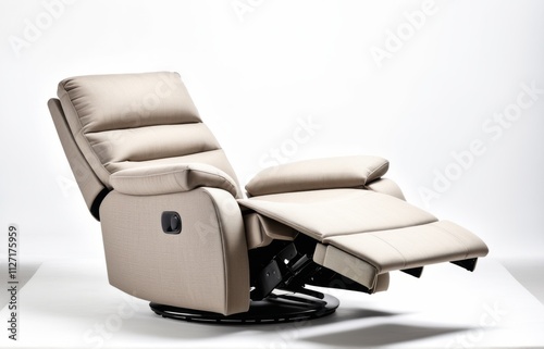 Stylish beige recliner chair offers comfort and modern design for home relaxation