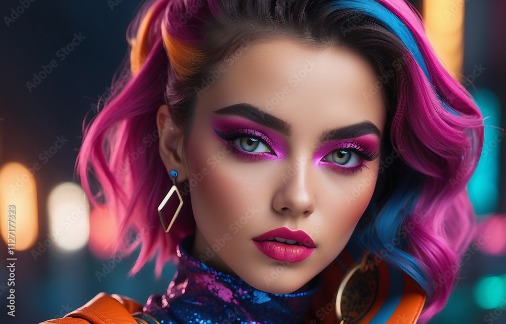 Fototapeta premium Woman with makeup